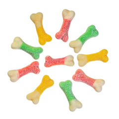 Candy bones in circle