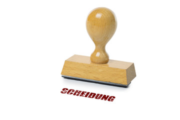 Scheidung Rubber Stamp