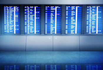 Airport Information Boarding Destination Terminal Concept