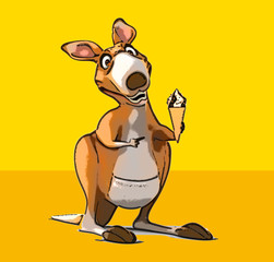Fun kangaroo