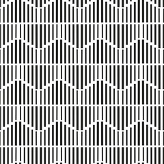 Geometric abstract seamless pattern with black line.