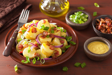 potato salad with bacon onion mustard