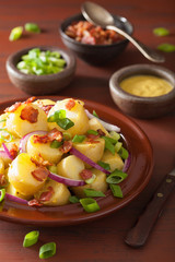 potato salad with bacon onion mustard