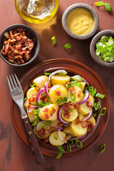 potato salad with bacon onion mustard