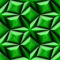 Green mayan ornament seamless texture or background. Abstract background stars.
