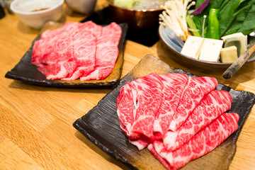 Sukiyaki Fresh Beef pork slices