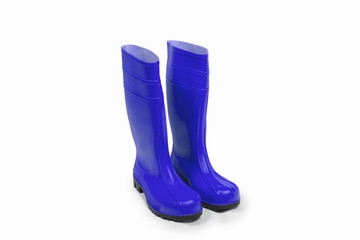 Gummistiefel blau Freisteller