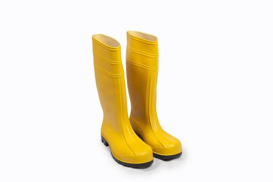 Gummistiefel gelb Freisteller