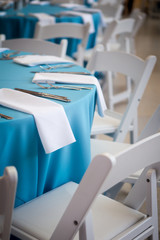 Blue Dinner Tables