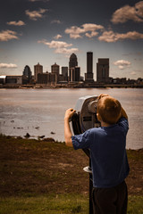 Kid Looking At City