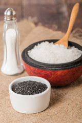 collection of different types of salt