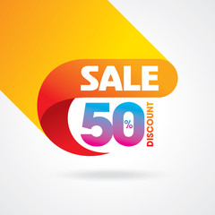 sale shopping background and label for business promotion