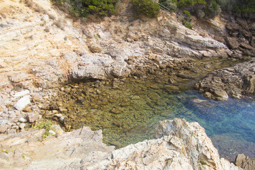 Cala del mar morto al Monte Argentario