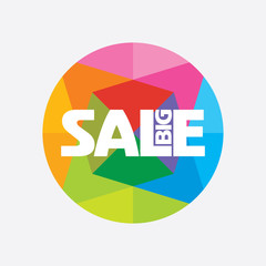 sale shopping background and label for business promotion