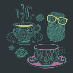 Set of vintage images.