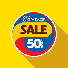 sale shopping background and label for business promotion