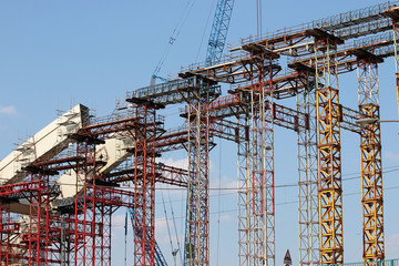 construction site new bridge arc