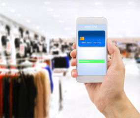 payment with my smartphone at the store