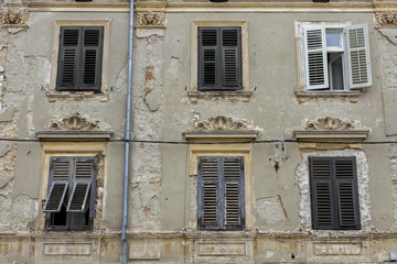 Facade of an old Mediterranean house