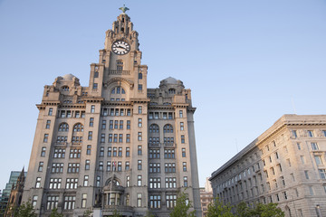 Obraz premium Royal Liver Building; Pier Head; Liverpool