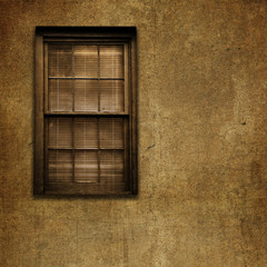 Old Grungy Window and Wall