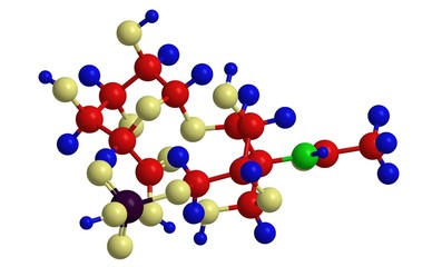 Molecular structure of chondroitin sulfate