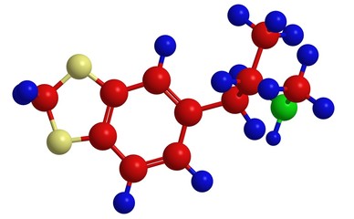 Molecular structure of MDMA (ectasy)