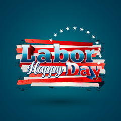Naklejka premium Happy Labor Day