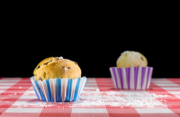 Muffin con gocce di cioccolato