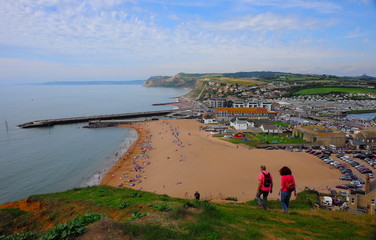 West Bay in Dorset an der s&uuml;denglischen Jurassic Coast