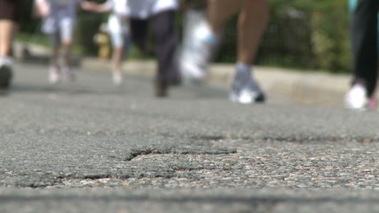 Ground view of marathon