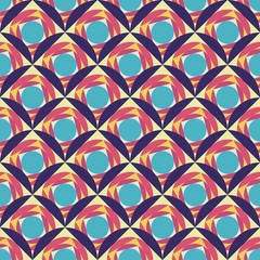 Fototapeta na wymiar seamless geometric texture consists of colorful circles. Vector illustration.
