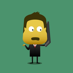 Businessman talking on the phone