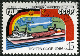 USSR - 1986: Mukran, DDR to Klaipeda, Lithuania, Train Ferry