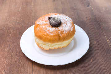 donut with chocolate