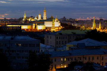 Obraz na płótnie Canvas Landscape Moscow city, Moscow, Russia