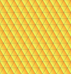 Triangles seamless  with yellow gradient. Beautiful polygon text
