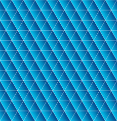Triangles seamless  with blue gradient. Beautiful polygon textur