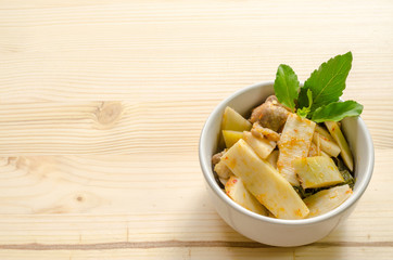 Red Curry with Chicken and Bamboo Shoots, Thai Food, Thailand