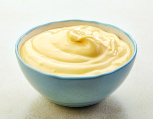 bowl of mayonnaise