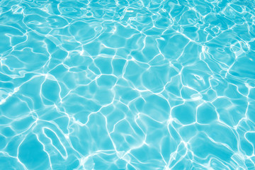 Fototapeta na wymiar Clean and bright water surface in swimming pool