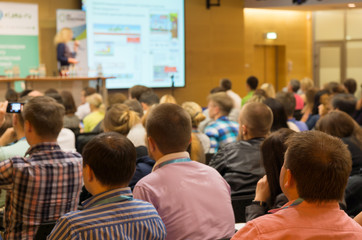 Fototapeta na wymiar Audience at the conference