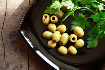 Olives On Plate
