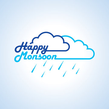 background for Happy Monsoon Season.