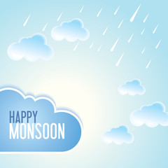background for Happy Monsoon Season.