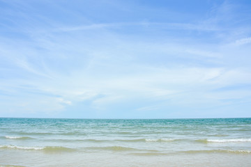 tropical sea and blue sky