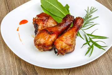 Roasted chicken legs