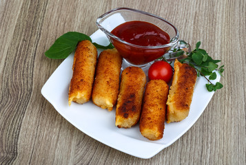 Roasted cheese sticks