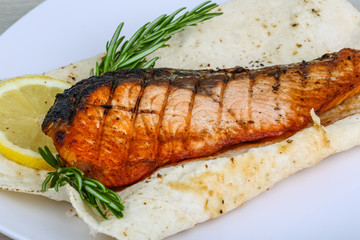 Grilled salmon