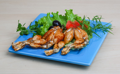 Fried frog legs